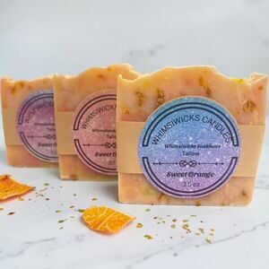 Hand Crafted Tallow & Orange Peel Soap - 3.5